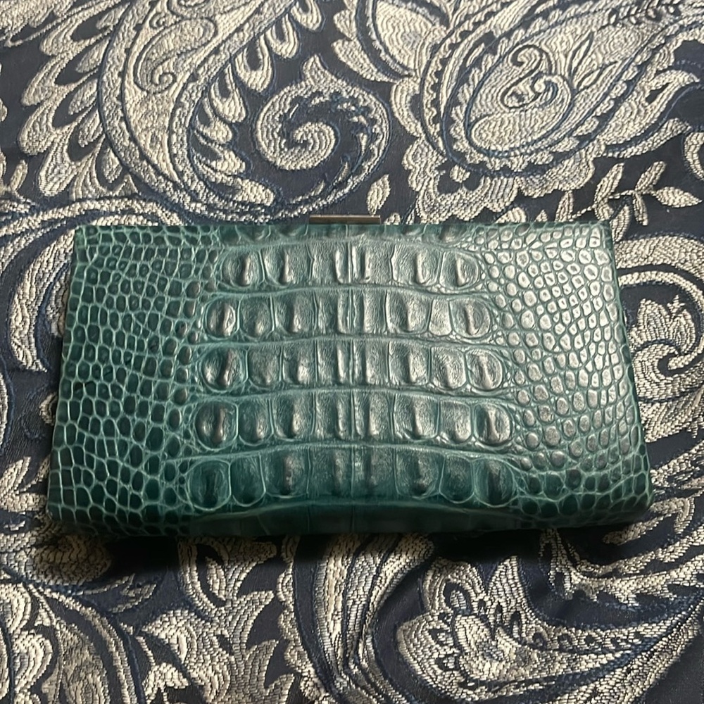 Green clutch. Banana Republic clutch